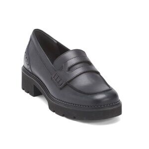 VIONIC Black Fillmore Leather Comfort Loafers